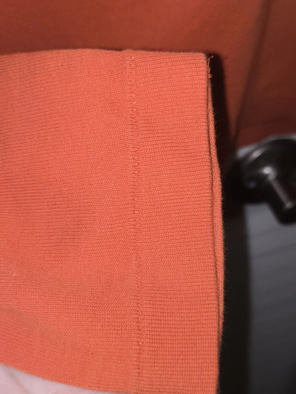 Vintage Ralph Lauren Sport Orange Ribbed Long Sleeve Shirt Blue Pony XL